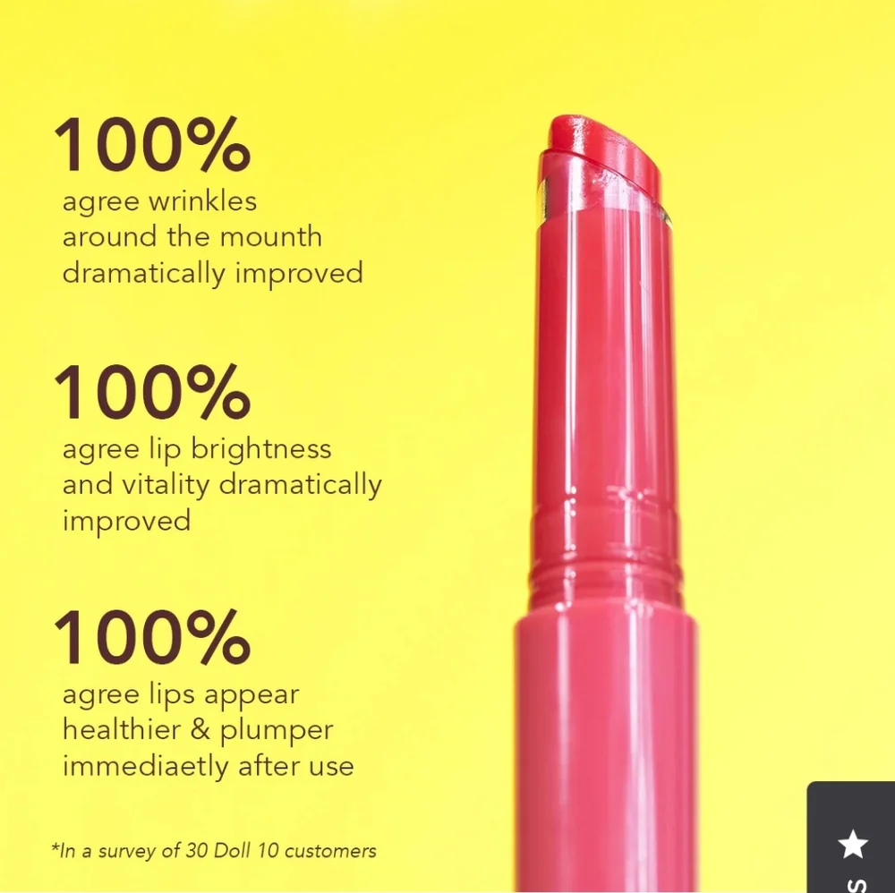 Doll 10 Peptide Plump Lip Oil In Juicy Cherry. NWOT